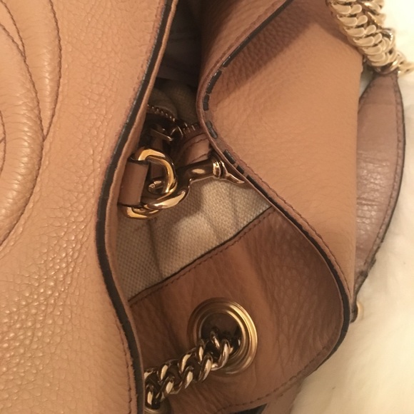Gucci Soho Shoulder Bag Tan EXCELLENT CONDITION - Picture 7 of 8